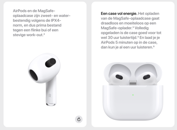 Apple Airpods 3 met Lightning oplaadcase - Afbeelding 8