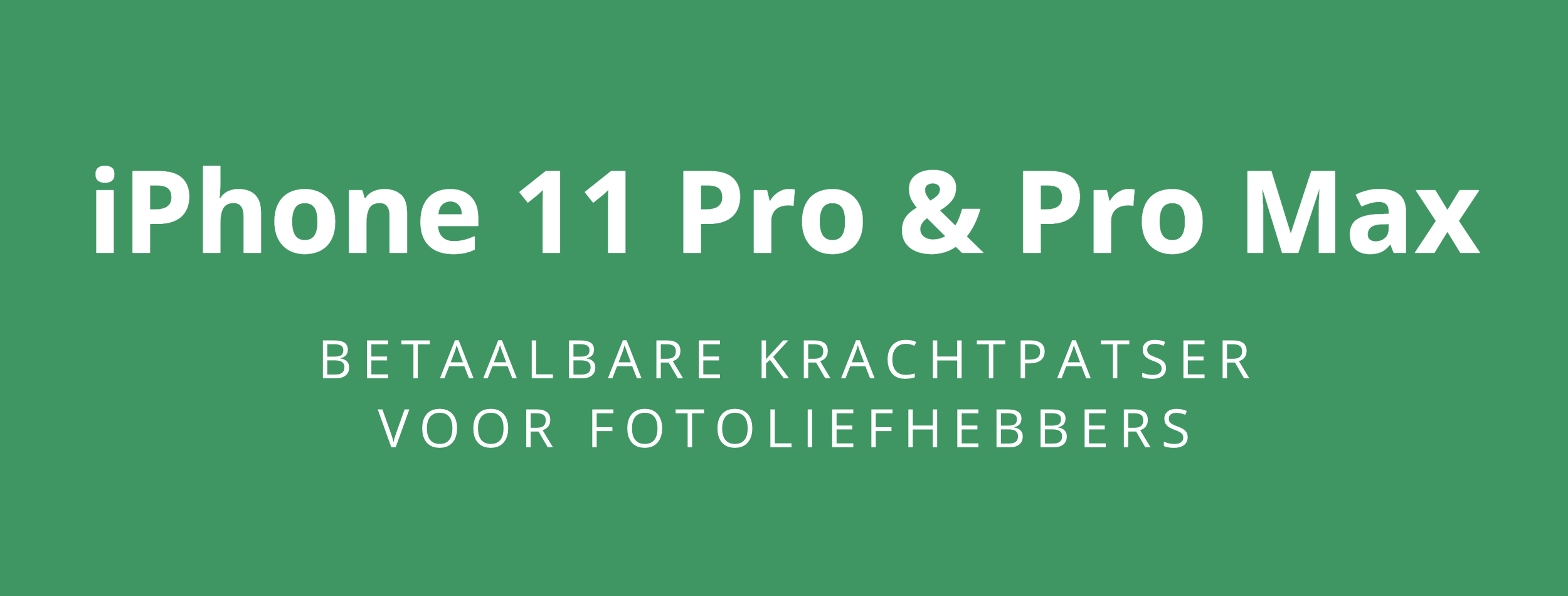 TOTALE UITVERKOOP: Apple iPhone 11 Pro & Pro Max